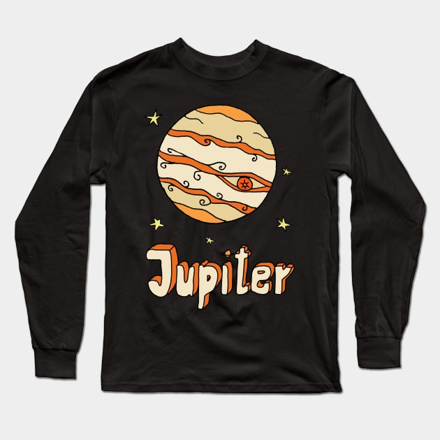 Jupiter Long Sleeve T-Shirt by HanDraw